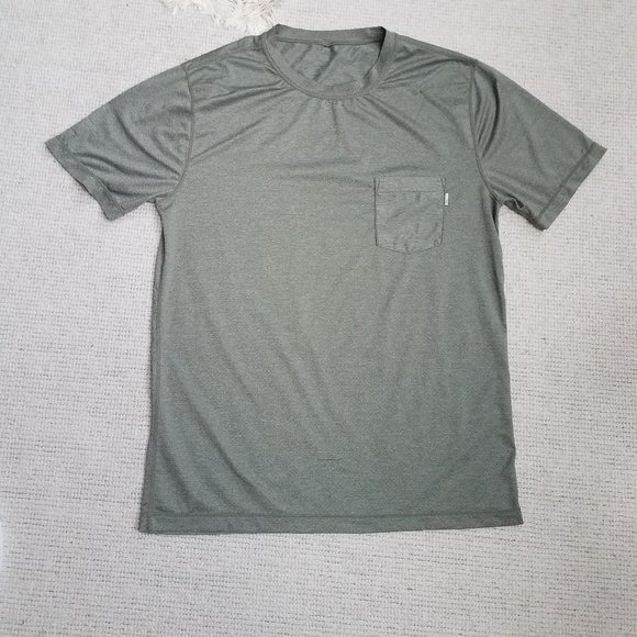 Vuori Shirts Vuori Mens Performance Tee Shirt Sage Green Large L